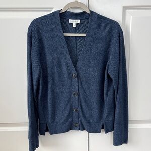Haven well within by Talbots  Deep Blue Women's Cardigan Sweater.